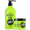 Redist Set professionale Keratin Complex - Hair Care Shampoo n. 55 1000 ml + Hair Care Mask n. 77 475 ml | Cura intensiva e lucentezza | Per capelli secchi e danneggiati