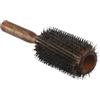 Uclac Spazzola rotonda professionale con setole di cinghiale per parrucchiere, pettine per capelli ricci e dritti, spazzola rotonda in legno