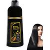 HADAVAKA Shampoo Colorante Nero 3 In 1, Shampoo Scurente In 10 Minuti, Colorazione Istantanea Dei Capelli, Tintura Magica Per Capelli, 3 In 1 Per Uomini E Donne, Ripristina La Lucentezza. (Black)