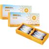 YOENBG Confezione da 30 mini sunscreen da viaggio SPF 50 + ultra luce, formula vegana e senza olio, crema solare impermeabile e resistente al sudore per pelli sensibili (2 scatole/60 pezzi)