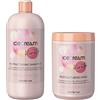 CORRADO Inebrya Restructuring Kit Ristrutturante - Shampoo 1000 ml + Maschera 1000 ml - Con Cheratina - SLS-SLES Free