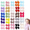 PETERMALLON 50Pz Mollette Per Capelli Bambina,3cm Fermagli Per Capelli,Fiocchi Clip,Fermaglio Moda,Fiocchi Per Capelli Bambina