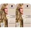 Schwarzkopf Creme Supreme Colorazione 8-0 biondo naturale (2 x 182 ml), colore permanente per capelli con siero e maschera per capelli protegge dai danni visibili, per una copertura grigia al 100%