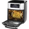 KASANOVA DCG FR3610D - Friggitrice ad aria 10L. 1700W. Display led, touch screen. Cestello e finestra in vetro frontale.
