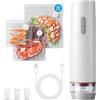 GBKDQQ Macchina sottovuoto: sottovuoto manuale con 30 sacchetti sottovuoto riutilizzabili, macchina sottovuoto per alimenti, mini sottovuoto portatile, per casa, viaggi, campeggio e conservazione degli