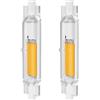 ZUCZUG Lampadina R7S LED 78mm 15W Dimmerabile, R7S LED 78mm 15w COB Hightlight, LED Lamp Bianco Naturale 4000K, 1500LM, Illuminazione Fascio 360°, Nessun Sfarfallio, Confezione da 2