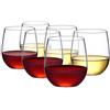 Amazing Abby - Cindy - Bicchieri da vino infrangibili in Tritan (set da 6), bicchieri da vino in plastica, riutilizzabili, senza BPA, lavabili in lavastoviglie, perfetti per bordo piscina, all'aperto,