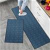 LY4U 2 Pezzi Tappeti da Cucina e Stuoie, TPR Backing Antiscivolo Tappetino, Acqua Assorbente Runner Set Lavatrice, 43x75 + 43x120cm