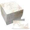 PV Grafik 24 Scatole Confetti Matrimonio Personalizzate | Kit Bomboniere Matrimonio Fai da Te con Bigliettini Confetti Personalizzati | Scatoline Portaconfetti Promessa e Anniversario(Ritta M 17)