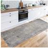 Siunwdiy Tappeti passatoia corridoio 3.2 Metri,Grigio Passatoia per cucina,Tappeto Cucina Antiscivolo Lavabile,fondo in gomma per salotto, corridoio, camera da letto, ingresso interno，50X320CM