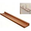 GBPLDMAQ Copri Termosifoni in Legno, Mensola Sopra Termosifone Superiore per Radiatore Antipolvere e Antifumo, L15 cm per Riporre Oggetti e Decorazioni, Lati Rialzati, Portata 25 Kg(Brown,60x12cm/24x4.7in)