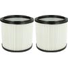vhbw 2x filtro a pieghe piatte compatibile con Rowenta Bully, RU 01, RU 02, RU 04, RU 05, RU 100, RU 101, RU 105, RU 520, RU03 aspirapolvere - bianco