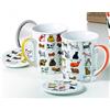 Cha Cult 2 tazze da tè in porcellana Bodo e Dodo - tazza da tè - tazza da tè - tazza - tazza