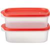 Tupperware Smart Saver contenitore set 500 ml Red Seal / Transparent Base