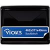 VIOKS Teglia da forno profonda, 46 x 37 cm, 462 x 371 x 40 mm, ricambio per Beko 219440101, teglia da forno profonda e piano cottura estraibile/teglia allungabile piccola/teglia per forno