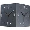 Homyl Orologio Da Parete Angolare Bifacciale con Luce per Aula, Soggiorno, Camera Da Letto