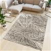 By Suardi Tappeto Living Velour Antiscivolo Dis. DALLAS col. TORTORA Ideale per Soggiorno Camera Living (85x150cm)
