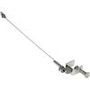 Household Essentials 175 Minder del Cavo in Ferro Verniciato a Polvere, Argento, Altezza 45,7 cm