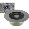 ChiliTec Faretto solare a LED da terra CTB-R frontale tondo in acciaio inox