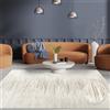 Paco Home Tappeto Soggiorno Camera da letto Pile corto Scandinavo Boho Geometrico Motivo astratto morbido Effetto 3D Moderno Elegante Crema, Dimensione:120x170 cm