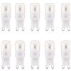 Aiwerttes G9 - Lampadina a LED dimmerabile, 3 W, equivalente, 30 W, ricambio per capsula alogena AC220-240 V, 300 lumen, 10 pezzi (6000 K, bianco freddo)