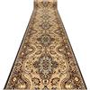 rugsx Passatoia BCF PRIMAVERA per cucina, corridoio, soggiorno, robusto, classico, beige 90x210 cm