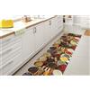 GLHOME Idee per la casa GL Home Tappeto Cucina Antiscivolo Made in Italy Passatoia Antimacchia Multiuso Corridoio Soggiorno Lavabile in Lavatrice - Spezie&Semini - 50x300 cm
