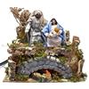 Joy Christmas Natività in Movimento per Presepe con Fuoco