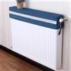 JINGSHIQIAOPL Copritermosifone Stoffa con Pizzo, 2 Pezzi, Protezione Antipolvere per Radiatori In Morbido Tessuto Misto, Copri Termosifone per La Casa, 12 Misure(Blue,40cm/16in)