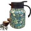 Generic Caraffa per liquidi caldi, 1000 ml, bollitore per tè floreale, bollitore da tè in acciaio inox, teiera isolata, bollitore infusore per famiglia, amici, casa