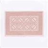 Generico Tappeto Sardo Art. Giglio Linea Oro Artigianale con Certificazione Oeko-Tex - Stile Tradizionale ed Ecologico - Lavabile e Resistente (Rosa, 80x150)