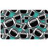 TZTTZT Tappeti da bagno 76 x 50 cm, tappetino da bagno assorbente, antiscivolo, lavabile in lavatrice, tappeto da bagno nero americano rugby verde tappetino da bagno doccia per bagno