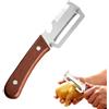 Generic Pelapatate Multifunzione, Utensile da Cucina con Apribottiglie e Trituratore per Cipolle Verdi, Pelapatate Julienne in Acciaio Inossidabile per Patate, Frutta, Canna da Zucchero 1pc