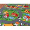 rugsx Tappeto per bambini LITTLE VILLAGE per ogni stanza, soggiorno, camera da letto, camera dei bambini, tappetino, moquette, PICCOLO VILLAGGIO multicolore, diverse dimensioni, 100x200 cm