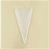ASEANAO Sac à poche in silicone, riutilizzabili, per pasticceria, biscotti, torte, pasticceria, colore: bianco, 45,7 cm