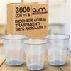 G.M. DISTRIBUZIONE 3000 Pezzi Bicchieri Acqua in Plastica Trasparenti da 200 ml, Riciclabili, Extra Rigidi e Super Resistenti, Usa e Getta, Ideale per Casa, Ufficio, Asporto Bevande Fredde