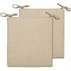 MSNCS Cuscini Per Sedie Da Cucina 40x40,Quadrato Cuscini Per Sedie Da Pranzo 2/4/6 Pezzi Con Cravatte,Cotone E Lino, Sfoderabili/Lavabili Antiscivolo Cuscini Per Sedie Esterno(#1,45x45cm6pcs)