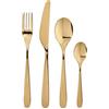 Generic TILLAGD - Servizio di posate, 24 pezzi, colore ottone