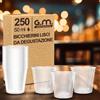 G.M. DISTRIBUZIONE 250 Bicchieri da Liquore, Shot in Plastica Rigida, Bicchierini Lisci da 50cc, Resistenti e Riutilizzabili. Bicchieri da Shottino Perfetti per le Feste