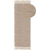 benuta Pure Tappeto Lana Kim - Beige 70x200 cm - Cotone - Rettangolare & Stile: Per camere da letto, sale da pranzo, soggiorni, corridoi o degli ospiti - facile da pulire