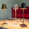 Planetitaly Lampada tavolo LED dimmerabile luce da 3000K a 6500K lume touch USB batteria ricaricabile senza fili tavolini bar ristorante (Colore Bronzo)