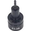 Hyuduo Punta per Tappatrice Tappatura per Bottiglie 23‑36mm Allungamento Blocco Automatico Arresto Punta per Sigillatrice Elettrica Portatile per Operazioni di Avvitamento del Tappo