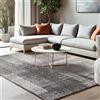 Olivo Tappeti OLIVO.shop Tappeto Salotto Moderno Rettangolare, TappetI Arredo Pelo Corto Morbido, Tappeto Soggiorno Camera da Letto, Facile da Pulire Grigio ART STREET GREY (110x170 cm)