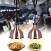 DBMGB Lampada Riscaldante per Alimenti, 250W Lampada per Scaldavivande Professionale, Lampade Riscaldanti Cucina Regolabile per Buffet, Pizzeria e Hotel, Altezza Regolabile 60-180cm (Nero, 2PC)