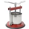 CELMS TORCHIETTO Premitutto Manuale Piccolo DIAMETRO CESTELLO 14cm, Certificazione Alimentare, Ferro e Acciaio Inox 430, per Pomodori MIrto Melanzane Ortaggi Succhi Frutta e Olio, Modello Nuovo