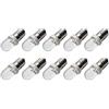 Ruiandsion - Lampadina LED E10, 48 V, attacco a vite, attacco E10, per candele, per casa, camera da letto, ufficio, confezione da 10, colore: bianco
