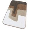 emmevi Tappeto Bagno Doccia Scendiletto Pelo Raso Morbido Assorbente Antiscivolo Lavabile 50x110 Cm Marrone