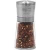 Bisetti Macina Peperoncino Manuale in Vetro e Acciaio Inossidabile da 14,5 cm, Macina Spezie Manuale La Spezia, Made in Italy, Trita Spezie Resistente, Duraturo e Elegante per la Tua Cucina - BISETTI
