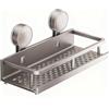 Lecreatekit Mensola da doccia, organizer a ventosa in alluminio con ganci per portasciugamani, senza fori, per bagno (30 cm)