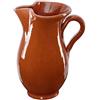 MamboCat Brocca in terracotta medievale vichingo 1,9 litri caraffa mediterranea anticata realizzata a mano stile vintage per Met vin brulé birra Sangria caraffa pitcher brocca di vino smaltata
